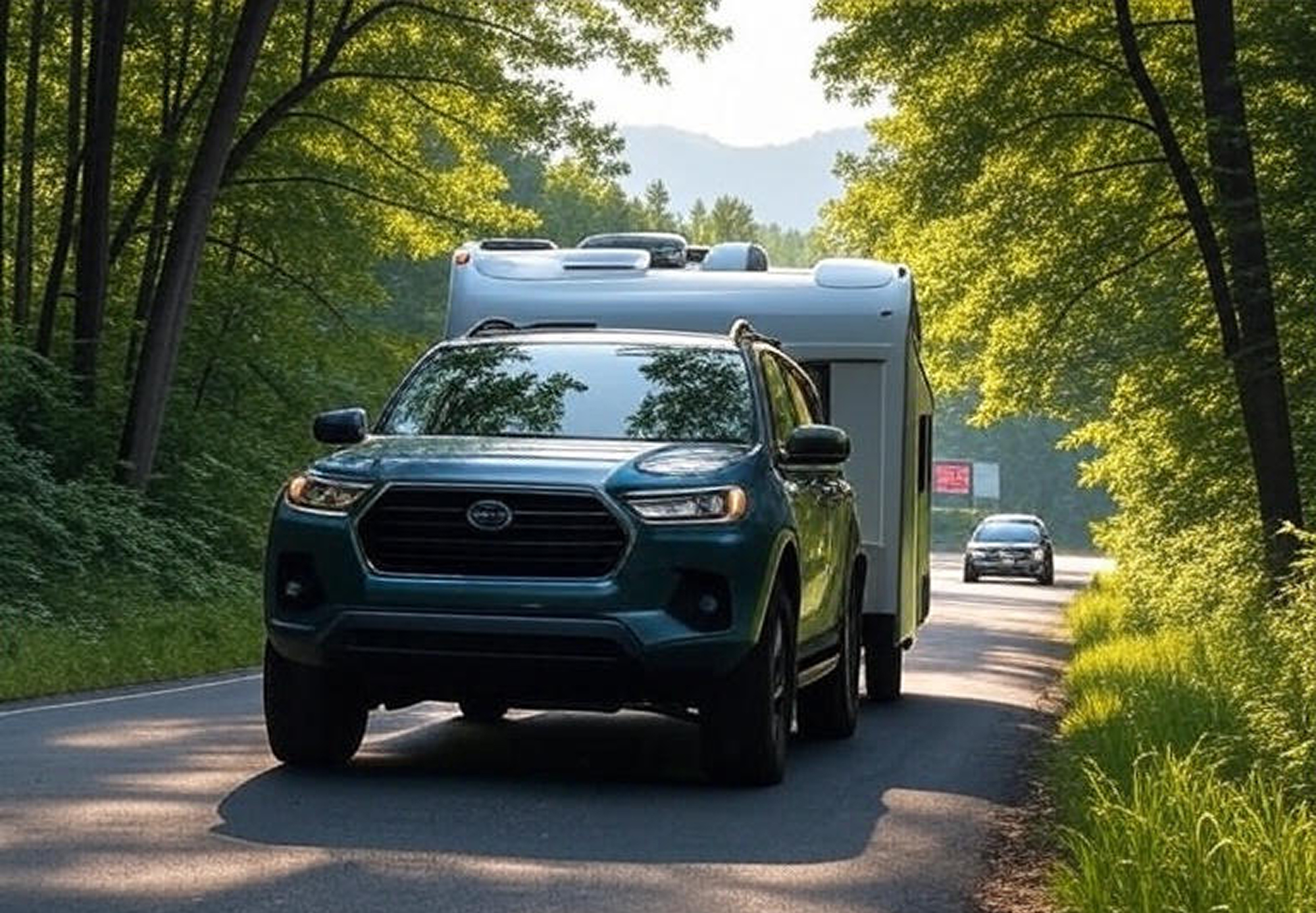 SUV Towing a Camper